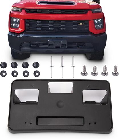 License Plate Brackets Front Fit Chevy Chevrolet Silverado 1500 2019 2020 2021 2022,84428905 in Saudi Arabia
