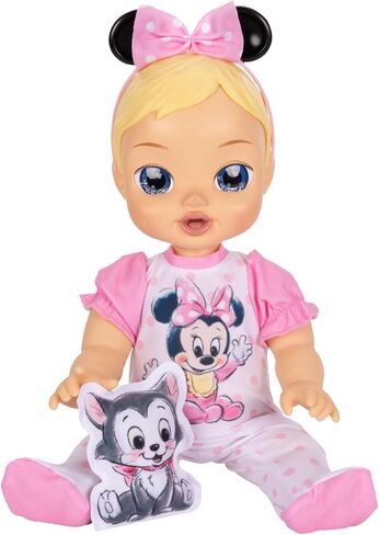 13-Inch Interactive Baby Doll – Magical Lights, Sounds, Music & Wand – Minnie-Inspired Nurturing Doll with Accessories – Multiple Skin Tones, Eye Colors – Ages 2 and Up in Saudi Arabia