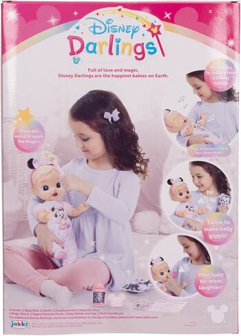 13-Inch Interactive Baby Doll – Magical Lights, Sounds, Music & Wand – Minnie-Inspired Nurturing Doll with Accessories – Multiple Skin Tones, Eye Colors – Ages 2 and Up in Saudi Arabia