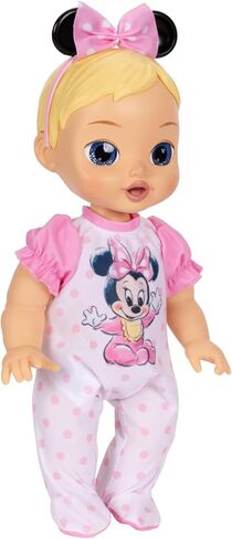 13-Inch Interactive Baby Doll – Magical Lights, Sounds, Music & Wand – Minnie-Inspired Nurturing Doll with Accessories – Multiple Skin Tones, Eye Colors – Ages 2 and Up in Saudi Arabia