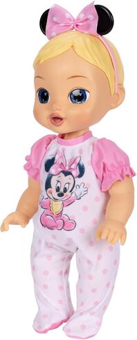 13-Inch Interactive Baby Doll – Magical Lights, Sounds, Music & Wand – Minnie-Inspired Nurturing Doll with Accessories – Multiple Skin Tones, Eye Colors – Ages 2 and Up in Saudi Arabia