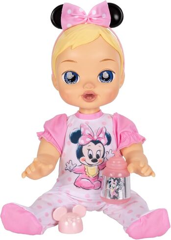 13-Inch Interactive Baby Doll – Magical Lights, Sounds, Music & Wand – Minnie-Inspired Nurturing Doll with Accessories – Multiple Skin Tones, Eye Colors – Ages 2 and Up in Saudi Arabia