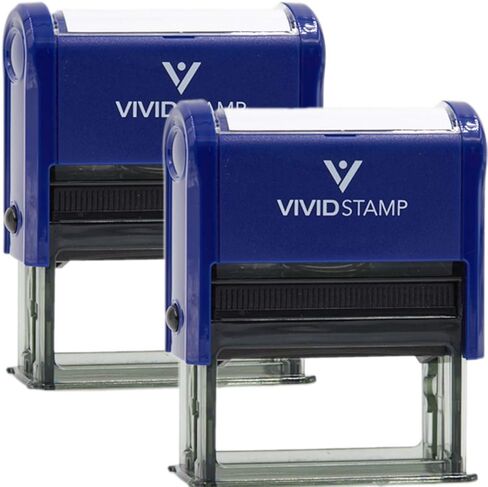 Accepted/Rejected by Date Self Inking Rubber Stamp - 2 Pack (Blue Ink/Red Ink) Large in Saudi Arabia