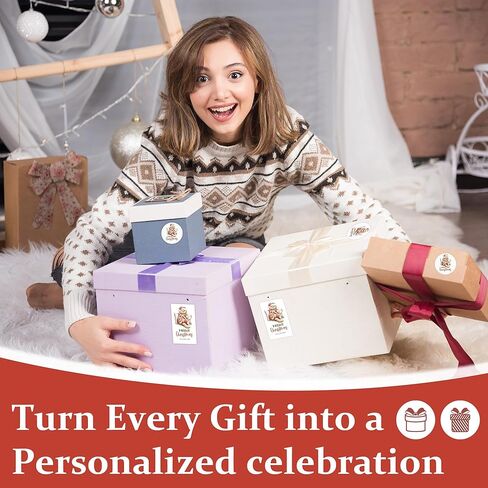 ملصقات بطاقات هدايا عيد الميلاد، مجموعة مكونة من 20 بطاقة اسم مستديرة و20 مستطيلة، عيد ميلاد سعيد لسانتا، مناسبة لتغليف الهدايا، ديكور حفلات العطلات، أختام المظاريف، صناعة يدوية-A09 in Kuwait