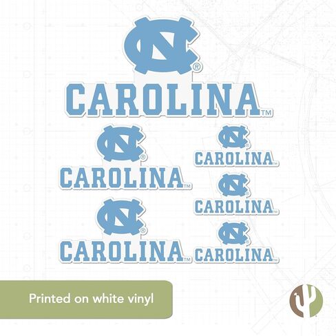 University of North Carolina Sticker UNC Chapel Hill Tar Heels Stickers Vinyl Decals Laptop Water Bottle Car Scrapbook T3 (Type 3-3) in Saudi Arabia