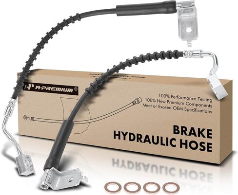 A-Premium Front Brake Hydraulic Hose Compatible with Select Ford and Mazda Models - Ranger 1998-2011, B2300 2001-2010, B2500 2001, B3000 2000-2008, B4000 1998-2008 - Replace# 6L5Z2078BA(Pack of 2) in Saudi Arabia