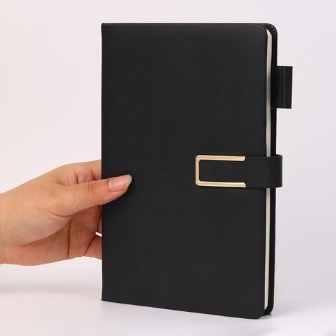 Vintage A5 Leather Notebook with Personalized Softcover and Bookmark for Business Meetings and Academic Use in Saudi Arabia