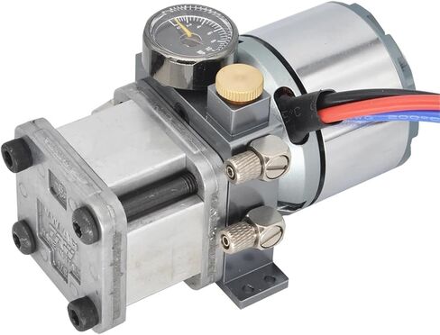 10MPa 5055 Hydraulic Oil Pump with Low Noise Motor and Pressure regulating Valve for 1/12 RC Excavator Italian Gear Parts(Only Pump Head) in Saudi Arabia