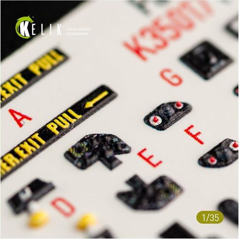 Kelik K35017-1/35 - HH-60G Pave Hawk ملصقات داخلية ثلاثية الأبعاد لمجموعة Kitty Hawk in Saudi Arabia