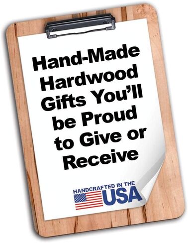Hardwood Clipboard Ambrosia Maple Large Wood Clipboards 9.5" x 13.5" in Saudi Arabia