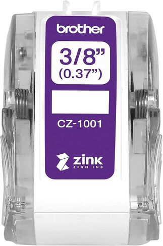 Brother Genuine CZ-1001 3/8" (0.37") 9mm Wide x 16.4 ft. (5 m) Long Label roll Featuring Zink Zero Ink Technology in Saudi Arabia