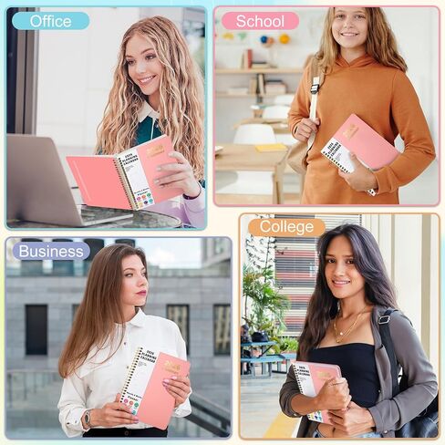 مخطط Timart 2026، مخطط أسبوعي وشهري، يناير 2026 - ديسمبر 2026 كتاب جدول الأعمال، غلاف فني 2026 كتاب مخطط التقويم مع علامات التبويب، جيب داخلي للنساء، مثالي للوازم المنزلية المدرسية المكتبية، A5 (6.3 بوصة × 8.5 بوصة)-وردي in Kuwait