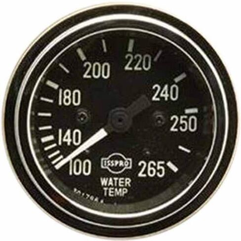 Replacement for Peterbilt 375 Year 1990 2IN Chrome Mechanical Water Temperature Gauge W 96IN Lead 100 265 Degree F by Technical Precision in Saudi Arabia