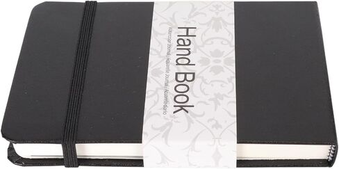 Watercolor Journal, 24 Sheets, Insert Pocket Sketchbook, Wood Pulp Paper, PU Leather Shell, for Outdoor Travel in Saudi Arabia