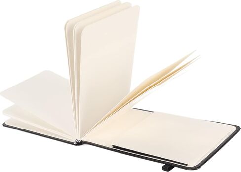 Watercolor Journal, 24 Sheets, Insert Pocket Sketchbook, Wood Pulp Paper, PU Leather Shell, for Outdoor Travel in Saudi Arabia