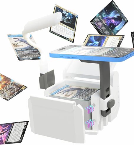 ماسح ضوئي لبطاقات TCG مع ضوء LED وقاعدة مغناطيسية - متوافق مع تطبيقات ManaBox وMTG، ارتفاع قابل للتعديل وتصميم مضاد للانزلاق لمسح سريع للبطاقات بدون أكمام وتسعيرها in Kuwait