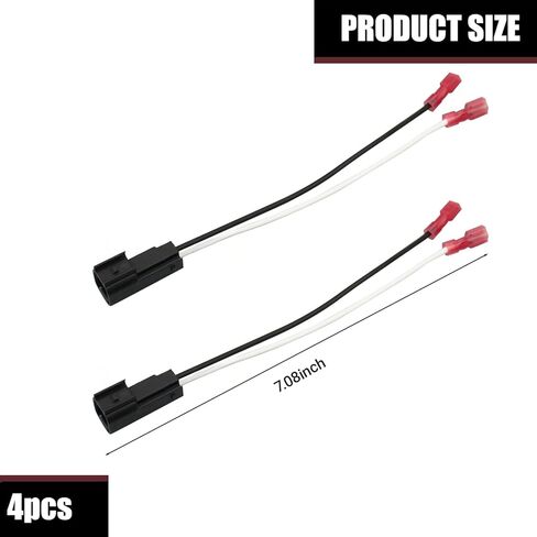 4 PCS Door Speaker Wiring Harness 72-5600 Audio Speaker Wire Cable Compatible with Ford Focus Mercury Mazda Speakers Adapter Connector Plug for Car Audio in Kuwait