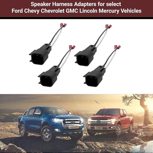 4 PCS Door Speaker Wiring Harness 72-5600 Audio Speaker Wire Cable Compatible with Ford Focus Mercury Mazda Speakers Adapter Connector Plug for Car Audio in Kuwait