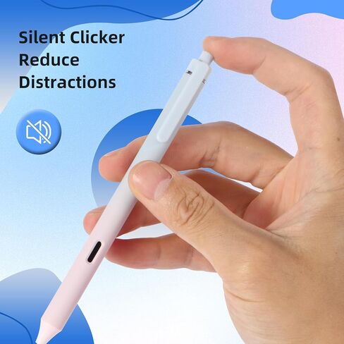 Retractable Gel Ink Pens, 0.5mm Quick Dry Black Ink Fine Point Tip Pen with Aesthetic Gradient Color Barrel Comfort Grip Fine Point Smooth Writing. (4 Pcs Gradient Black Ink) in Saudi Arabia
