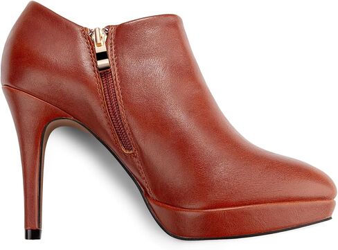 Women's Platform Booties Stiletto Ankle Boots High Heel Booties Winter Dress Shoes in Kuwait