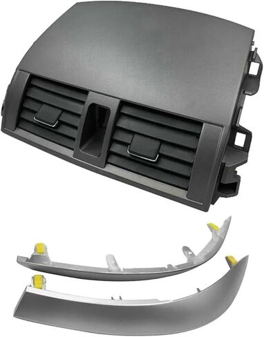 Car Center Dash A/C Outlet Air Vent Panel with Trim Strip Compatible for Toyota Corolla 2009 2010 2011 2012 2013 55670-02160 in Saudi Arabia