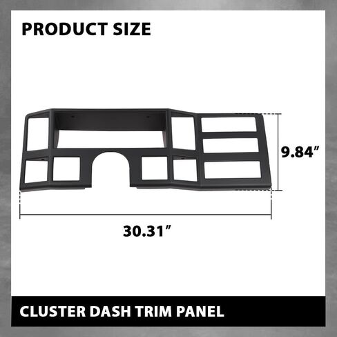 G-PLUS Speedometer Dashboard Bezel Trim Instrument Cluster, Compatible with Jeep Cherokee XJ 1984-1996, Dash Core Control Bezel Black in Saudi Arabia