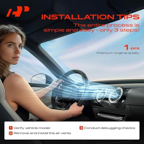 شبكة تنفيس الهواء للوحة القيادة A-Premium متوافقة مع مرسيدس بنز GLK250 2013، GLK280 2009، GLK300 2010-2013، GLK350 2009-2013، جانب السائق الأيسر in Saudi Arabia
