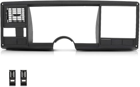 G-PLUS Speedometer Dash Bezel Tirm Panel Compatible with Chevy Silverado GMC Sierra Truck 1988 1989 1990 1991 1992 1993 1994 (Black ABS Plastic) in Saudi Arabia