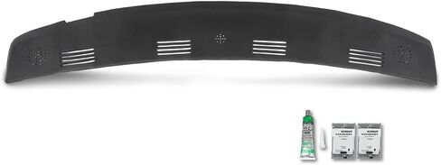 G-PLUS TPE Dash Defrost Vent Cover Cap Compatible with Dodge Ram 1500 2002-2005/ Ram 2500 3500 2003-2005 Upper Dashboard Panel Black in Saudi Arabia