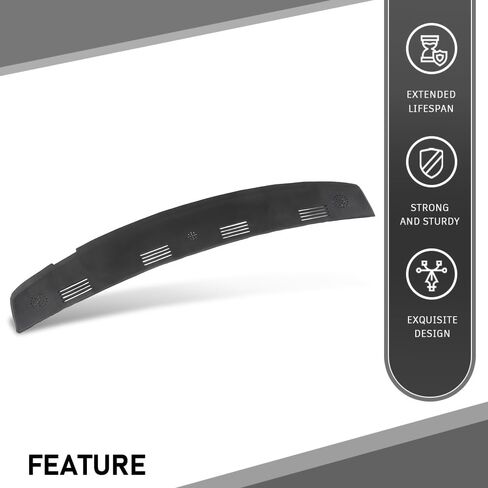 G-PLUS TPE Dash Defrost Vent Cover Cap Compatible with Dodge Ram 1500 2002-2005/ Ram 2500 3500 2003-2005 Upper Dashboard Panel Black in Saudi Arabia