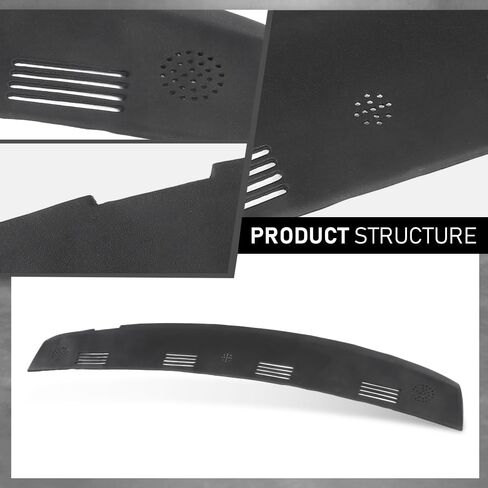 G-PLUS TPE Dash Defrost Vent Cover Cap Compatible with Dodge Ram 1500 2002-2005/ Ram 2500 3500 2003-2005 Upper Dashboard Panel Black in Saudi Arabia