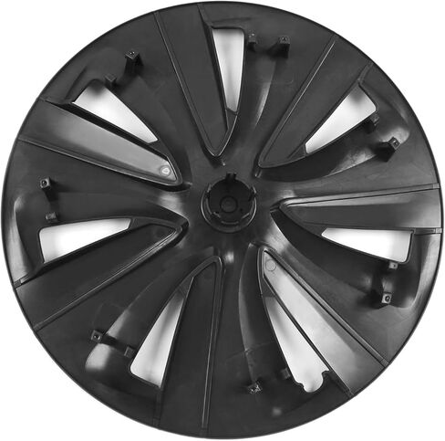 FREEMOTOR802 Compatible with 2024-2025 Tesla Model 3 18" Wheel Cover Hubcaps Rim, Matte Black S Style ABS Whirlwind Shaped Hub Cap Full Rim Replacement 4 Pieces in Saudi Arabia