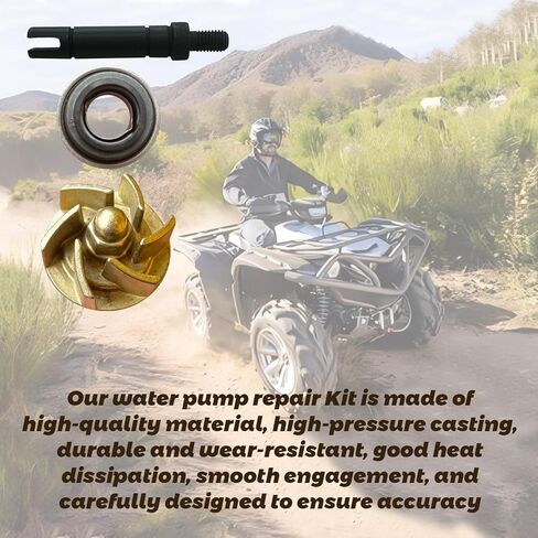Water Pump Repair Kit With Water Pump Impeller Gasket Bearing Oil Seal Compatible with Yamaha Raptor 660/600R 2001-2005 11H-12438-10 in Saudi Arabia