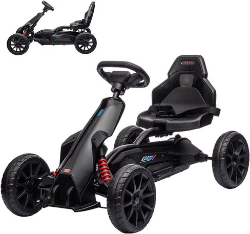 12V Electric Drift Kart for Kids, 7Ah Battery Powered, 35W Motor with Adjustable Speed, Safety Belt, and Shock Absorber; Maximum Load of 66 Lbs Electric Car Toy(Pink in Saudi Arabia