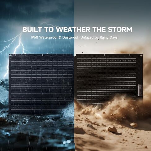 ALLPOWERS SP027 IP66 Solar Panel kit with MC-4 Output, 100W, Portable ,Foldable , 22% Efficiency Module for Outdoor Camping, Power Station, Laptops, Motorhome, RV in Kuwait