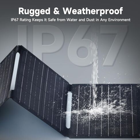 مجموعة الألواح الشمسية ALLPOWERS SP027 IP66 مع مخرج MC-4، 100 واط، محمولة، قابلة للطي، وحدة كفاءة 22% للتخييم في الهواء الطلق، محطة الطاقة، أجهزة الكمبيوتر المحمولة، منزل متنقل، RV in Saudi Arabia