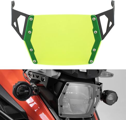Lirun 1 Pc LM-DZ-022-YG Grille Protector Headlight Guard Acrylic + Metal Green For Suzuki V-Strom 1050xt 2019-2020 in Saudi Arabia