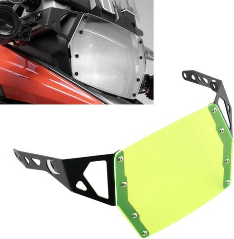 Lirun 1 Pc LM-DZ-022-YG Grille Protector Headlight Guard Acrylic + Metal Green For Suzuki V-Strom 1050xt 2019-2020 in Saudi Arabia