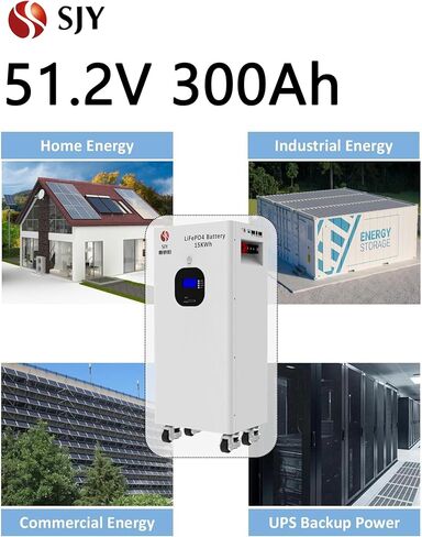5kWh 48V 100Ah Lifepo4 Wall Mount Battery, 51.2V Lithium Battery Energy Storage for Home 6000+ Deep Cycle Built-in BMS LCD Screen, 15 Year Lifetime, Solar System in Saudi Arabia