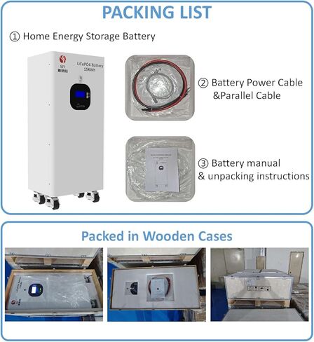 5kWh 48V 100Ah Lifepo4 Wall Mount Battery, 51.2V Lithium Battery Energy Storage for Home 6000+ Deep Cycle Built-in BMS LCD Screen, 15 Year Lifetime, Solar System in Saudi Arabia