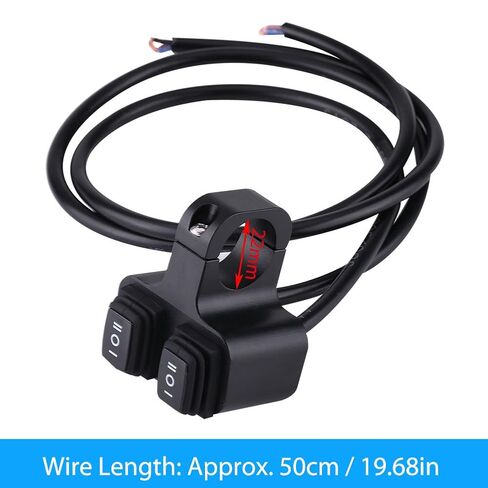 Keenso Aluminum Alloy Motorcycle ATV Handlebar Switch Headlight Spotlight 3 Way On/Off Dual Switch in Saudi Arabia