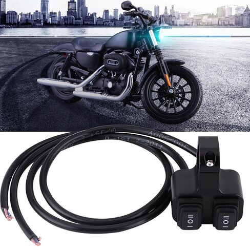Keenso Aluminum Alloy Motorcycle ATV Handlebar Switch Headlight Spotlight 3 Way On/Off Dual Switch in Saudi Arabia