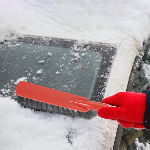 Car Snow Brush - 2-in-1 Ice Scraper, Long Handle for Roof & Windshield in Saudi Arabia