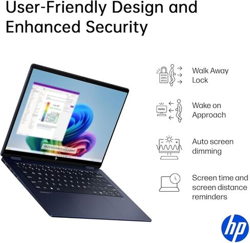 HP OmniBook X Flip 14 2-in-1 Laptop, Laptop Touchscreen 14" WUXGA IPS, Intel 8-core Ultra 5 226V, Intel Arc 130V GPU, 16GB RAM 512GB SSD, Thunderbolt 4, Windows 11 Home with Stylus Pen in Saudi Arabia