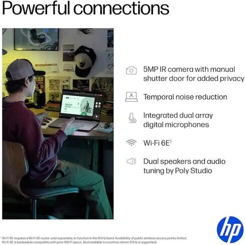 كمبيوتر محمول HP Spectre 2 في 1، شاشة لمس 13.5 بوصة 3K2K OLED، منصة Evo الجيل الثالث عشر Core i7-1355U، ذاكرة وصول عشوائي 16 جيجابايت، 2 تيرابايت PCIe 4.0، TB 4، WiFi 6E، لوحة مفاتيح بإضاءة خلفية، قارئ FP، PDG HDMI، قلم ستايلس، فوز 11 برو in Saudi Arabia