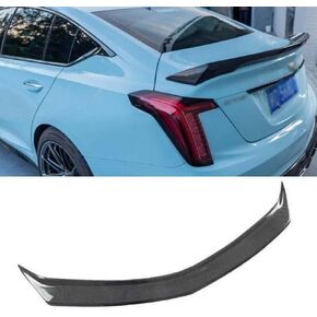 Rear Tail Spoiler Wing Trunk Lip Fits Cadillac CT5 CT5-V 2020-2026 Carbon ABS Fiber V Rear Trunk Spoiler Tail Wing in Saudi Arabia