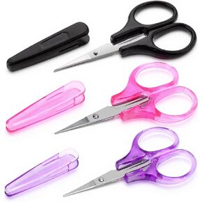 3Pcs Mini Detail CSmall Scissors All Purpose Craft Stainless Steel Scissors with Protective Cover Precision Straight Fine Tips Design for Scrapbooking Paper Cutting in Saudi Arabia