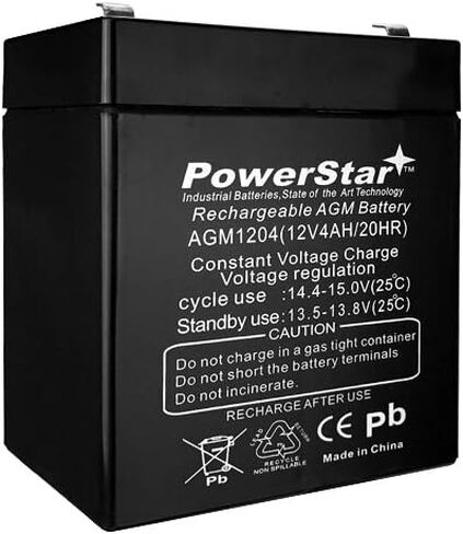 يستبدل PowerStar بطارية 12V 4AH لجهاز إنذار ADT 804302 in Saudi Arabia