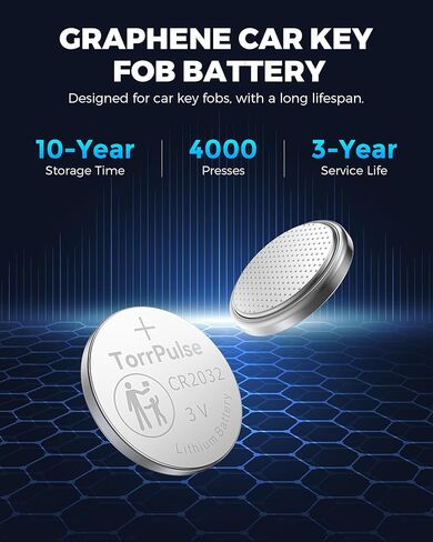 CR2032 (2 Pack) Car Remote Key Fob Battery Replacement for Toyota 2012-2021 4Runner, Avalon, Camry, Corolla, Highlander, Prius C, RAV4, Sequoia, Tacoma, Tundra Smart Key Fob in Saudi Arabia