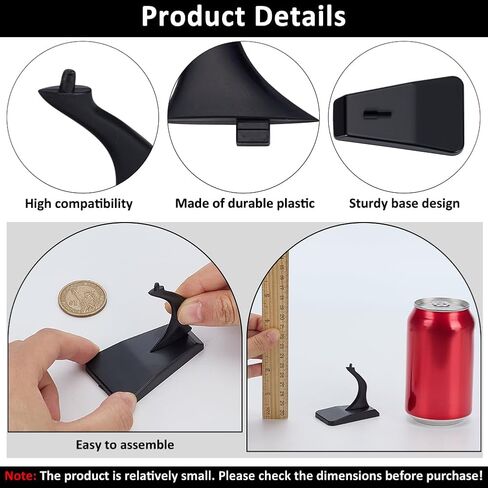 FINGERINSPIRE 4 Pack Plane Model Stand 2.36x1.46x2.2 Inch Black Aircraft Model Stand Plastic Model Airplane Holder Without Plane Models for Collectible Airplanes in Saudi Arabia